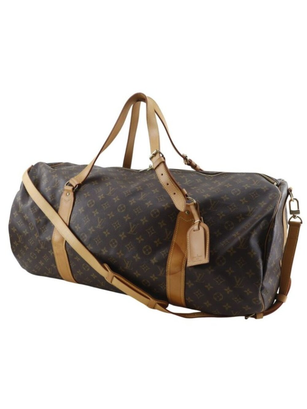 Louis Vuitton Sac Polochon Monogram Canvas Brown Boston Bag - Picture 2 of 10